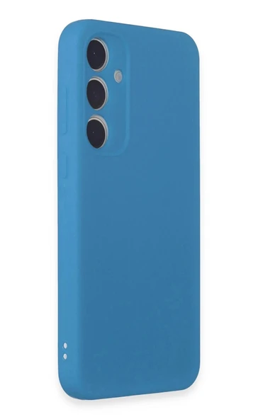 LitaeTrend Samsung Galaxy A15 4G Kılıf First Silikon - Mavi - Resim 2