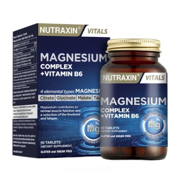 Nutraxin Magnezyum Complex 60 Tablet ürün görseli
