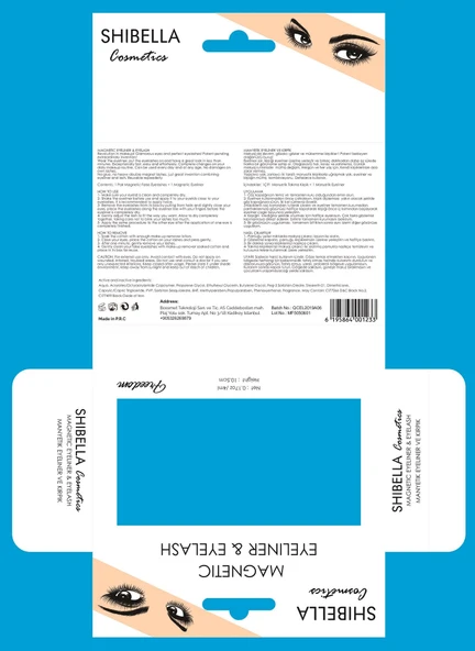 Shibella Cosmetics Manyetik Takma Kirpik ve Manyetik Eyeliner Must Have Serisi - Freedom - Resim 5