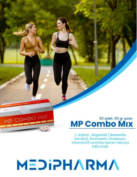 Mp Combo Mix Kolajen 90 Tablet+90 Şase Hidrolize Kolajen, L- Arjinin, Glutatyon, Çinko ve Vitamin K2 Takviye Edici Gıda - Resim 2
