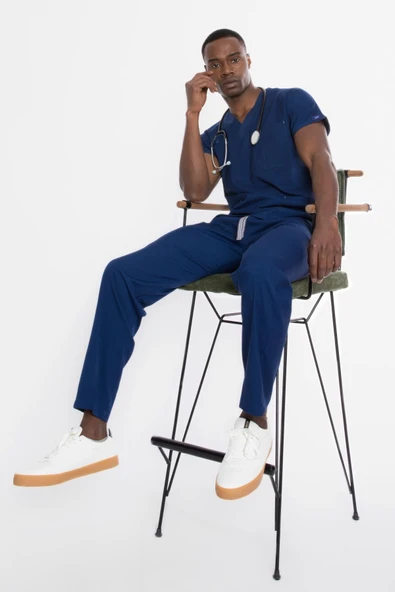 UÇAK MEDİKAL PETROL LACİVERT CORE-FLEX ERKEK CERRAHİ TAKIM - Resim 2