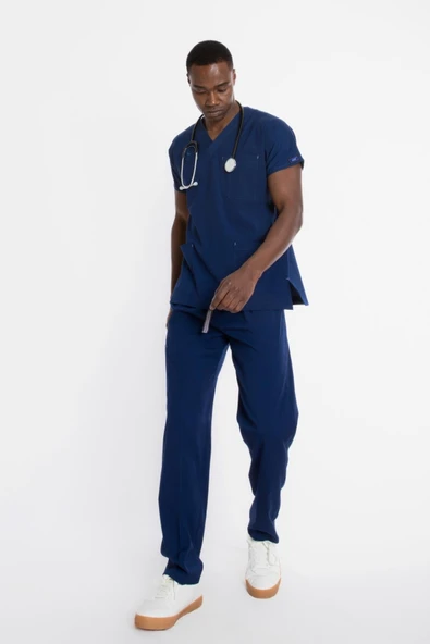 UÇAK MEDİKAL PETROL LACİVERT CORE-FLEX ERKEK CERRAHİ TAKIM - Resim 3