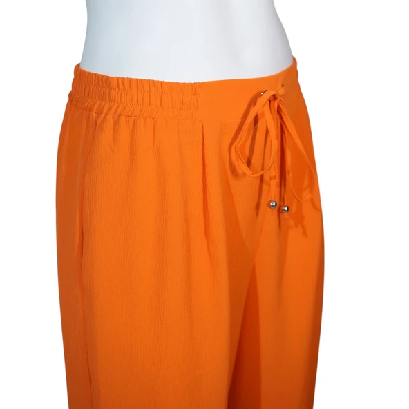 Kadın Lastikli Boru Paça Pantolon 45053 - Resim 5