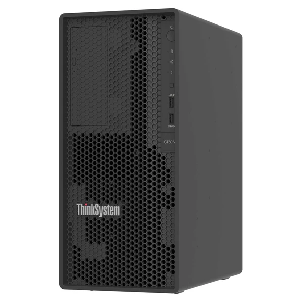 Lenovo ThinkSystem ST50 V3 7DF3A00YEA E-2434 32GB 2x960SSD 1x500W Tower Sunucu - Resim 3