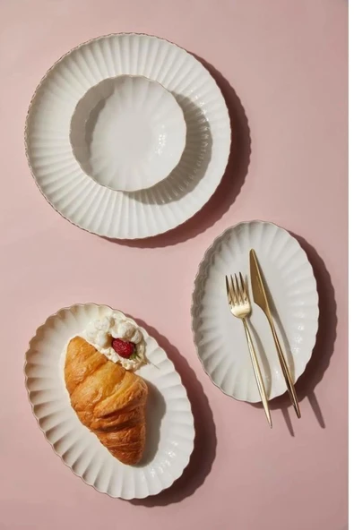 Kütahya Porselen Bone Luz-Form 52 Parça Yemek Takımı Filesiz ürün görseli 1