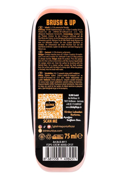 Blink Sport Brush Up 75 ml Fırçalı Spor Ayakkabı Temizleyici - Resim 2