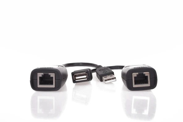 Vcom CU824 USB RJ45 Extender Plastik 45m Uzatıcı ürün görseli