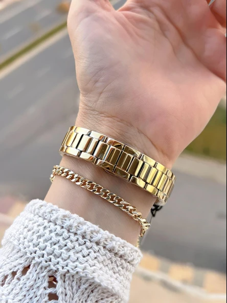 Daniel Klein Çelik Kordonlu 2 Yıl Garantili 3 Atm Suya Dayanıklı Kadın Kol Saati+Bileklik BD.10070.2 - Resim 3