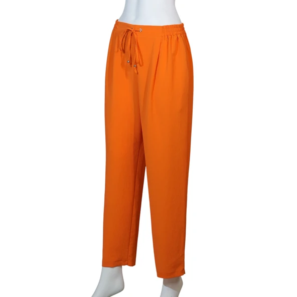 Kadın Lastikli Boru Paça Pantolon 45053 - Resim 3