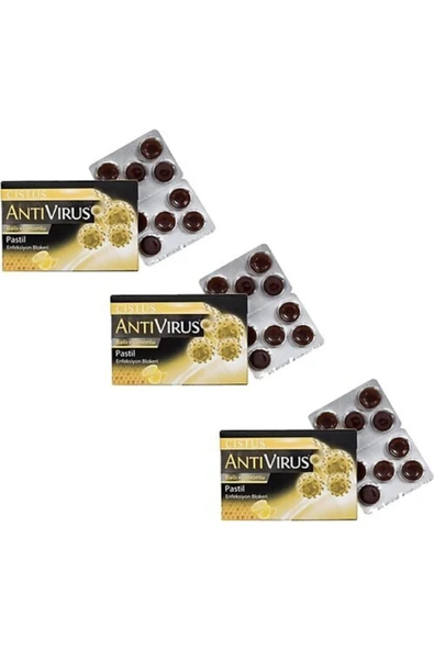 Cistus Antivirüs Pastil Ballı Limonlu 10 adet x 3 Paket ürün görseli 1