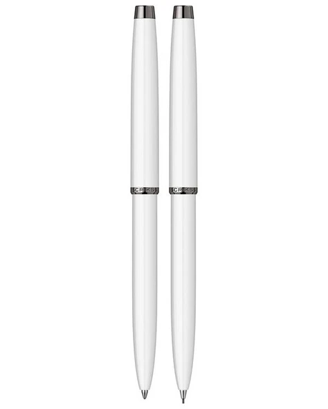 Scrikss 108 Prestige Tükenmez Versatil İkili Kalem Set Beyaz Kristal Kutu - Resim 4