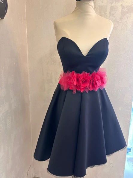 AS Brides Siyah Kısa Elbise - Resim 3