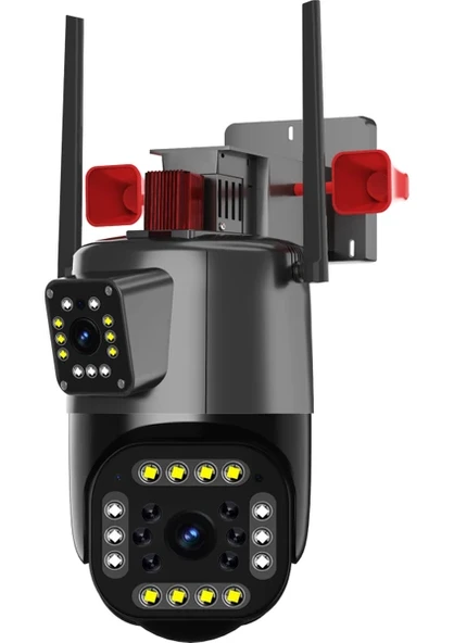 BLM-49 2+2mp 4K Ultra Hd 8x Zoom Ip Kamera Wifi Özellikli Hareket Takipli Gece Sensörlü Kamera BLM-49