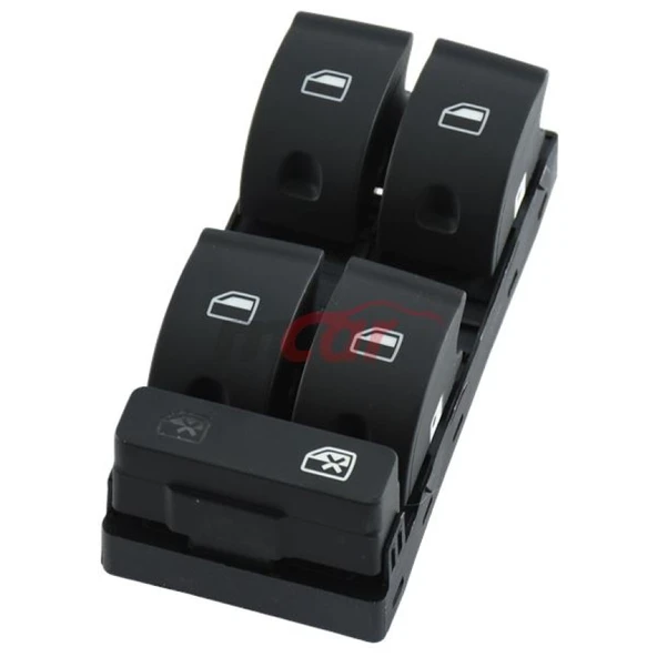 Vag Cam Acma Kapama Ve Emniyet Kilit Anahtarı Dortlu A4 02>08 Exeo 09>14 - Kraw An-1506 ürün görseli