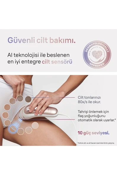 IPL Skin i expert, Evde Tüy Alma, Ücretsiz Uygulama, Çanta, Gillette Venus, 2 Başlık, PL7147 - Resim 4