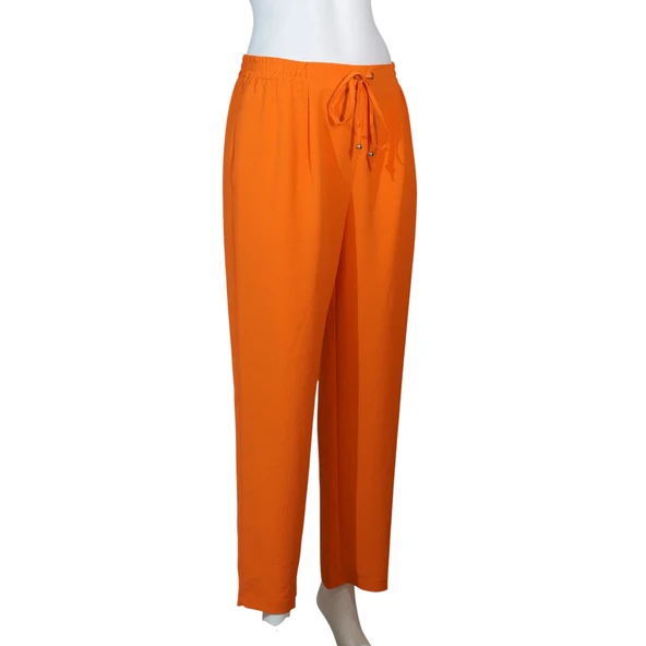 Kadın Lastikli Boru Paça Pantolon 45053 - Resim 4