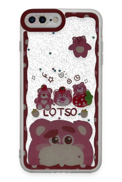 LitaeTrend iPhone 7 Plus Kılıf Sweet Desenli Silikon Kapak - Pembe ürün görseli 1