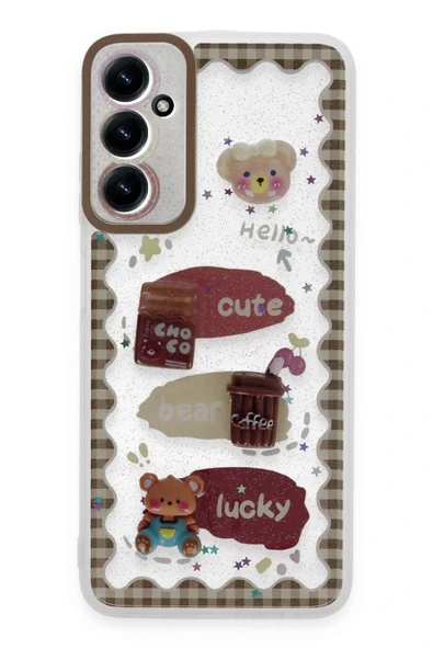 LitaeTrend Samsung Galaxy A25 5G Kılıf Sweet Desenli Silikon Kapak - Şeffaf ürün görseli 1