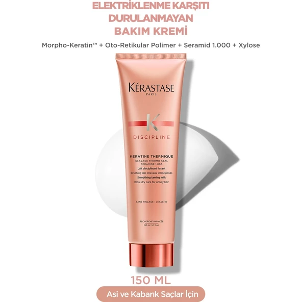 Discipline Kératine Thermique Elektriklenme Karşıtı Şekillendirici Saç Bakım Kremi 150 ml 150 ml - Resim 11