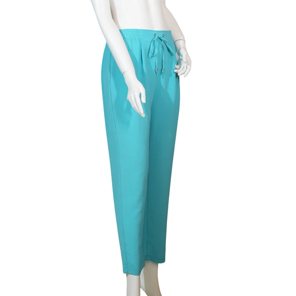 Kadın Lastikli Boru Paça Pantolon 45053 - Resim 8