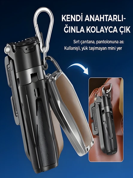 41.5 cm 360 Ayarlanabilir Bluetooth Kumandalı Kablosuz Tripod Selfie Stick Monopod - Resim 2