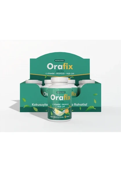 Mp Orafix Drops Ağız Kokusuna, Boğazı Yumuşatmaya Ve Nefesi Ferahlatmaya Yardımcı Bitkisel 60 Çiğneme Tablet - Resim 2