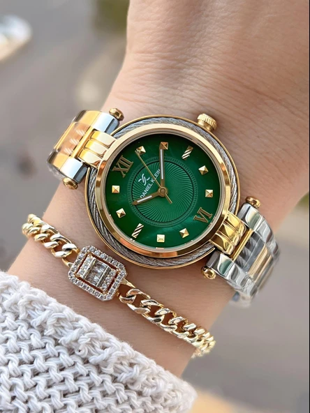 Daniel Klein Çelik Kordonlu 2 Yıl Garantili 3 Atm Suya Dayanıklı Kadın Kol Saati+Bileklik BD.10070.4 ürün görseli