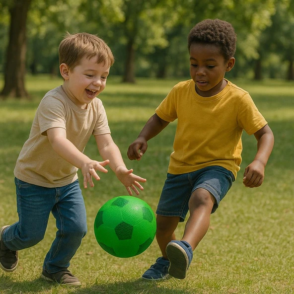 Dayanıklı Renkli Çocuk Futbol Topu – No:5- Yeşil ürün görseli 1