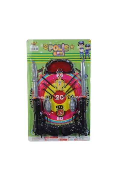 Kartela Büyük Kasaturalı Polis Seti - Resim 3