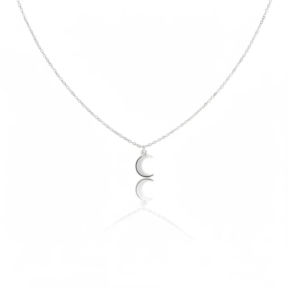 Ay Gümüş Kolye - Gümüş ürün görseli 1