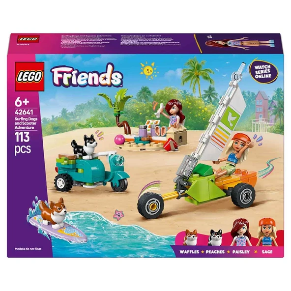 LEGO 42641 Friends Sörfçü Köpekler ve Scooter Macerası - Resim 3