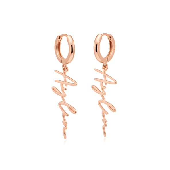 Yeni Trend İsim Küpe - Rose ürün görseli 1