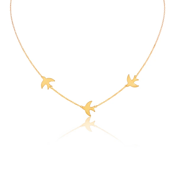 Sonsuz Özgürlük Kolyesi - Altın ürün görseli 1