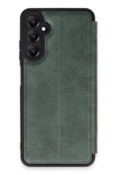 LitaeTrend Samsung Galaxy A55 5G Kılıf Flip Cover - Koyu Yeşil ürün görseli 1