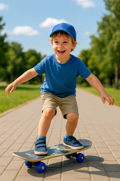 43 Cm Ahşap Resimli Kay Kay - Resim 8