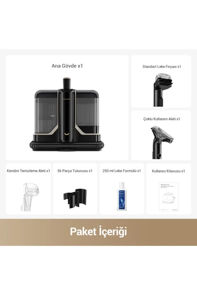 Dreame N10 Taşınabilir Halı Yıkama Makinesi Siyah - Resim 7