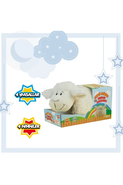 Peluş Türkçe Masal Anlatan Kuzucuk Yastık - Resim 2