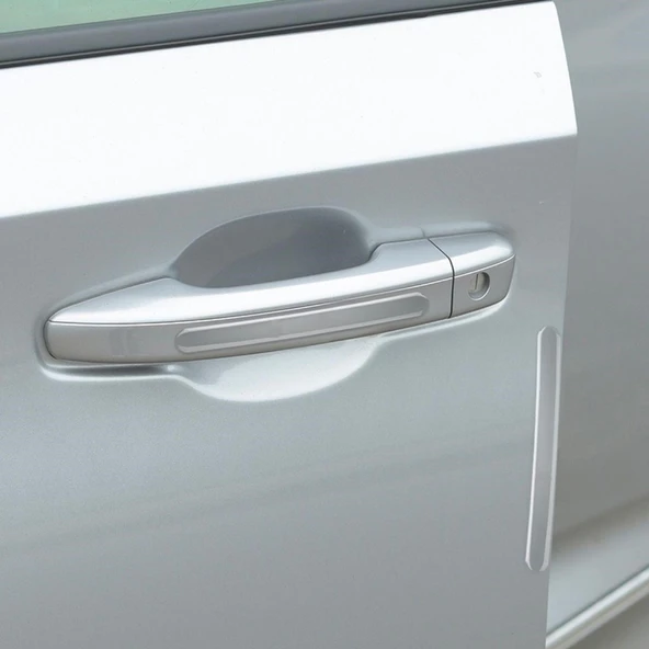 Oto Darbe Koruyucu Şeffaf Kendiliğinden Yapışkanlı Bantlar 4 Adet - Resim 2