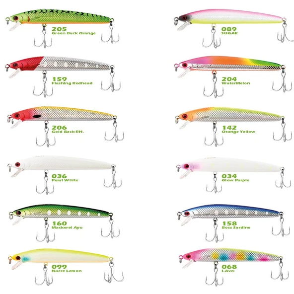 Fujin Queen 90F 9cm 7gr Floating Maket Balık  159 Flashing Redhead ürün görseli