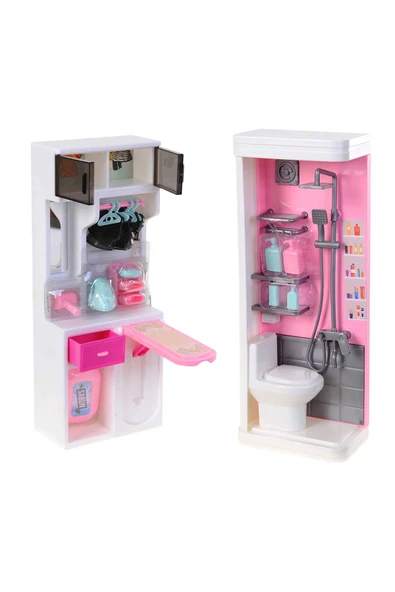 Kutulu 4Lü Klozet Lavabo Çamaşır Makinası Ütü Seti - Resim 5