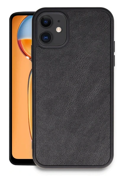 LitaeTrend iPhone 11 Kılıf Aras Deri Kapak - Siyah ürün görseli 1