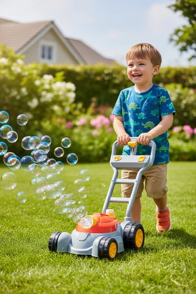 Pilli Köpük Atan Çim Biçme Makinesi - Resim 2