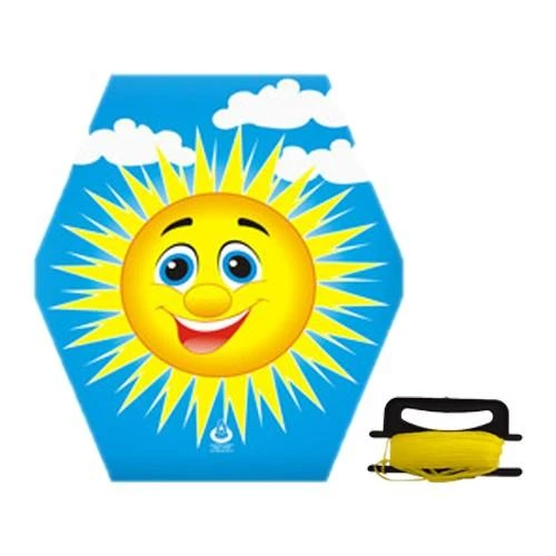 Altıgen Uçurtma Mutlu Güneş 50mt İpli ürün görseli 1