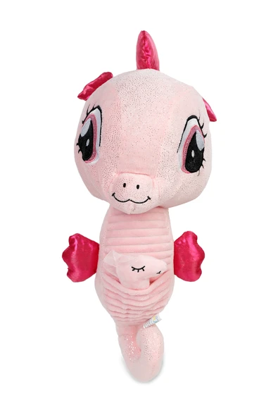 Peluş Deniz Atı 45 Cm Pembe - Resim 2