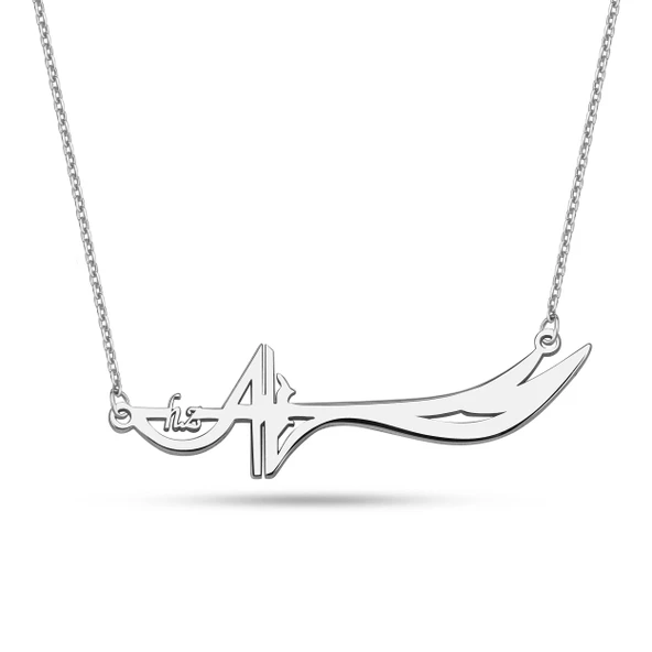 Hz.Ali Zülfikar Kılıcı Gümüş Kolye - Gümüş ürün görseli 1