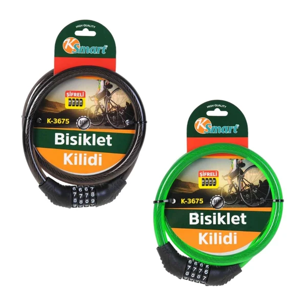 Şifreli Bisiklet Kilidi 75 cm - Resim 3