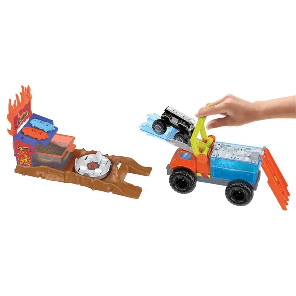 Hot Wheels Monster Trucks Arena Mücadelesi Pist Seti HPN73 - Resim 2