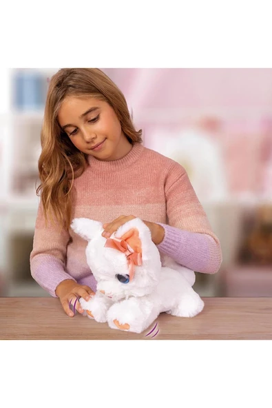 Hareketli ve Sesli Sevimli Peluş Kedicik Bella - Resim 14