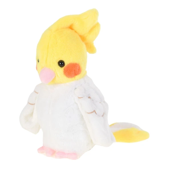 Müzikli Eğlenceli Dans Eden 25 Cm Peluş Papağan – Sarı Beyaz (Yürüyen, Ses Kayıtlı, Müzikli) ürün görseli 1