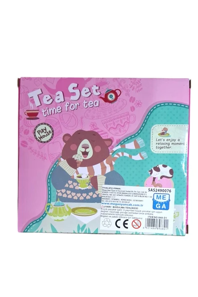 Kutulu 13 Parça Oyuncak Seramik Çay Set - Resim 2